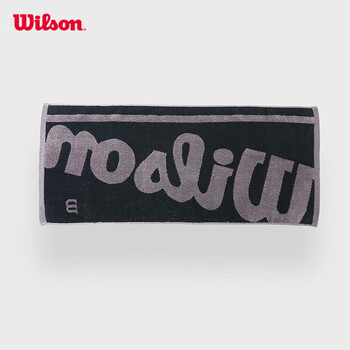 Wilson威尔胜运动毛巾 CHINA TOWEL SMU BLACK/GREY-WR8432901001
