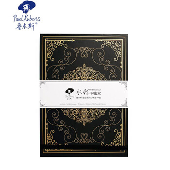 鲁本斯星空手账本 加厚16K中粗纹300g 两面用素描本图画本美术绘画旅行水彩本20页0110001080