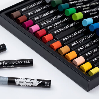 辉柏嘉（Faber-castell）重彩油画棒绘画工具36支装（24基础色+4白 +4马卡龙+2金属+2荧)122739