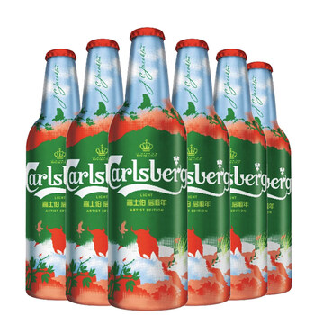 嘉士伯啤酒carlsberg特醇嘉士伯小麦精酿啤酒瓶铝瓶新品装 6瓶装