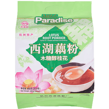 天堂牌木糖醇桂花藕粉480g袋杭州特产西湖藕粉 早餐代餐粉速溶纯藕粉