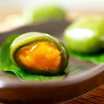 团子蛋黄肉松豆沙青团艾草清明果糕点点心零食 芒果青团200克(4枚装)