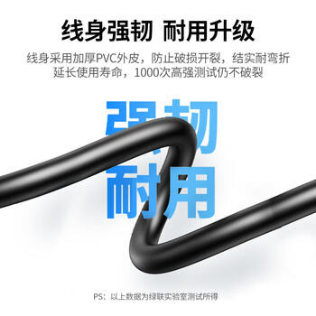 绿联USB3.0打印机方口数据连接线 AM/BM 显示器上行线硬盘盒线适用惠普佳能爱普生戴尔打印线1米30753