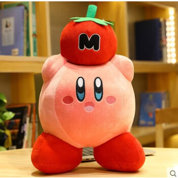 少女心创意卡通星之卡比公仔动漫周边抱枕二次元毛绒玩具西红柿中号