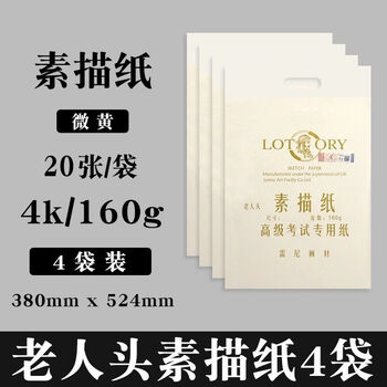 精选素描纸4开画画纸8k素描纸美术艺考8k练习纸4k速写纸水粉纸旭泽4开