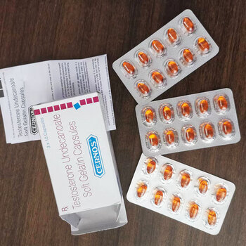 印度进口十一酸睾酮软胶囊睾丸雄性激素酮二次促睾发育睾酮素男人保健