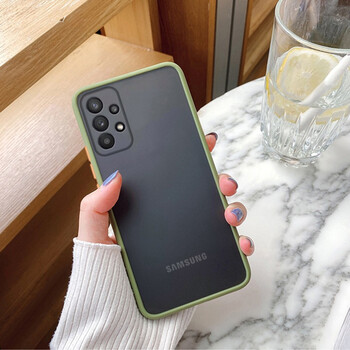 首基艾派三星a32手机壳galaxya52新款全包防摔三星a72磨砂撞色5g手机
