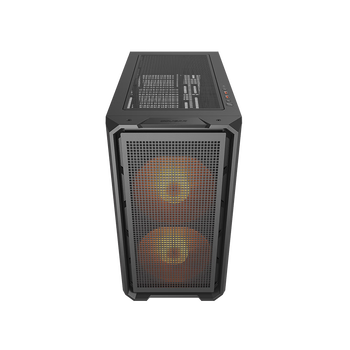 骨伽 小乘风MX600 mini 台式玻璃侧透机箱 支持MATX主板360水冷/网孔面板 黑