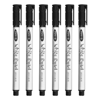 晨光（M&G）迷你白板笔可擦顺滑快干细头黑色画板单头记号笔办公课堂会议多场景通用文具【24支】AWM25602A