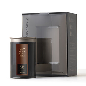 小罐茶(HWM)黑茶云南普洱熟茶散茶原料黑多泡茶叶礼盒50g 四季宜饮