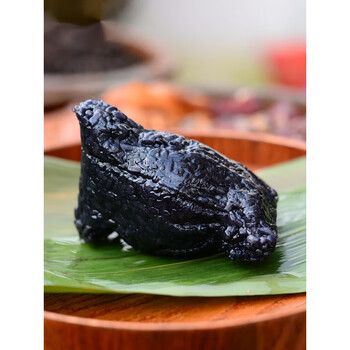 每口知足乌米粽纯手工新鲜现包乌饭粽子黑米咸蛋黄肉粽红豆沙甜粽乌米