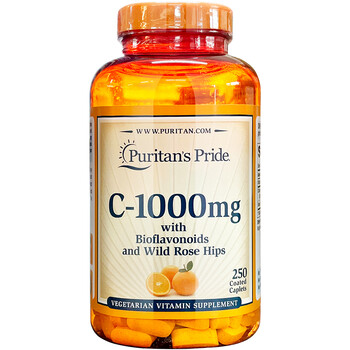 美国进口然维生素c维c片vc1000mg250片皮肤