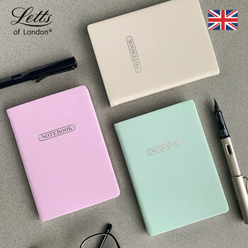 Filofax＆Letts联名款英国进口记事本PASTEL帕斯泰尔彩粉系列定页笔记本中号鸭蛋蓝横线页本090095