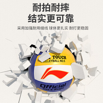 李宁排球【中考训练】专用比赛体育课中小学体考成人儿童软硬5号排球 李宁排球【中考训练】专用比赛体育课中小学体考成人儿童软硬5号排球