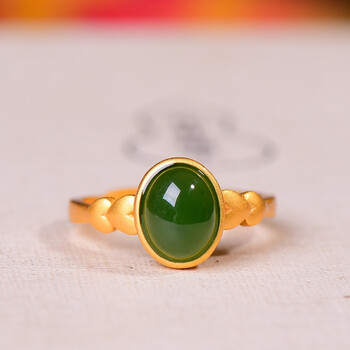 和田玉双圈+戒指（已被预订） 金镶玉戒指，让和田玉拥有更多样的美！ - 知乎