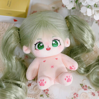 批发正版棉花娃娃女现货裸娃毛绒公仔20cm带骨架玩偶盒六一儿童节