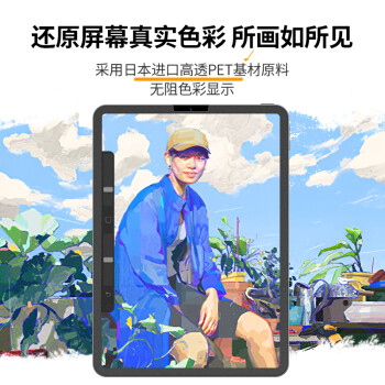 绿联（UGREEN）适用 iPad Pro11/Air5/4类纸膜2022/2021/2020款 苹果10.9英寸平板电脑绘画书写磨砂肯特纸膜