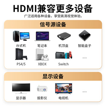 宏碁(acer)HDMI线2.0版 4K超高清线2米 3D视频线工程级 笔记本电脑显示器机顶盒电视投影仪数据连接线
