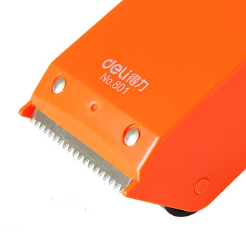 得力（deli）801封箱器(红)封箱器 胶带座打包器透明胶带切割器 适用48mm胶带 颜色随机-1只