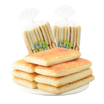 东北老式大饼干 鸡蛋发面松软大方饼干发饼发糕660克x2袋 老人儿童