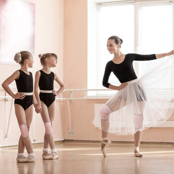 艳茂儿童舞蹈护膝跳舞专用膝盖跪地街舞运动专业骑行护具小孩防摔女童