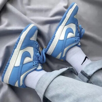 dunk木乃伊低帮运动休闲板鞋潮流百搭男女学生情侣鞋nike北卡蓝高版本