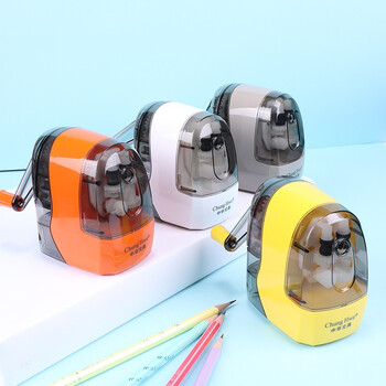 中华H1005学生卷笔刀多功能手摇削笔器削笔机自动进笔削笔机陶瓷白