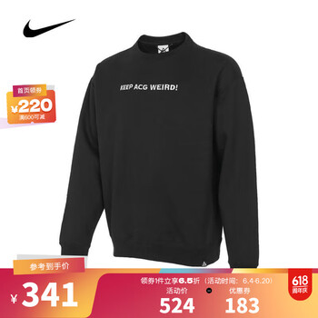 耐克【滔搏运动】nike中性as u acg tf crew flc gx套头衫 fd9850-010