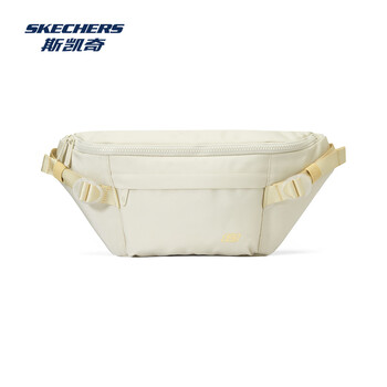 斯凯奇Skechers跑步运动腰包手机包男女通勤上学时尚奶油深米9687 均码 斯凯奇Skechers跑步运动腰包手机包男女通勤上学时尚奶油深米9687 均码