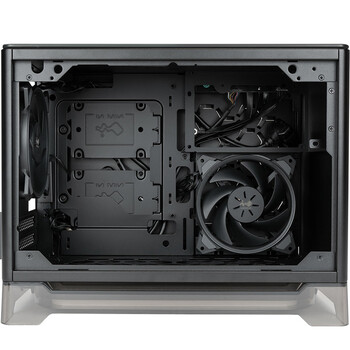 INWIN迎广A1 Lite 黑色 ITX电脑机箱迷你桌面型（支持ITX主板 120水冷 可适配显卡 配ARGB风扇及灯带）