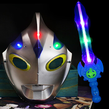 皮套面具儿童男孩发光宝剑捷德玩具赛罗迪迦玩具刀剑迪迦奥特曼蓝剑