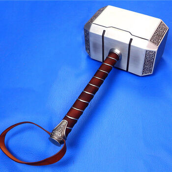 雷神之锤金属实心锤子大号1:1复仇者联盟托尔cos玩具模型漫威周边道具