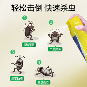 CHEIR杀虫剂基孔肯雅热水灭蟑螂药除螨除飞虫驱蚊无味喷雾杀虫剂600ml CHEIR杀虫剂基孔肯雅热水灭蟑螂药除螨除飞虫驱蚊无味喷雾杀虫剂600ml