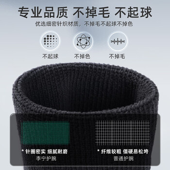 李宁（LI-NING）护腕男款【两只装】扭伤手腕篮羽毛球运动腕带女士吸汗巾健身跑步
