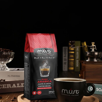 LOOCIMUST意大利纯进口100%阿拉比卡 中度烘焙黑咖啡豆250g/袋 LOOCIMUST意大利纯进口100%阿拉比卡 中度烘焙黑咖啡豆250g/袋