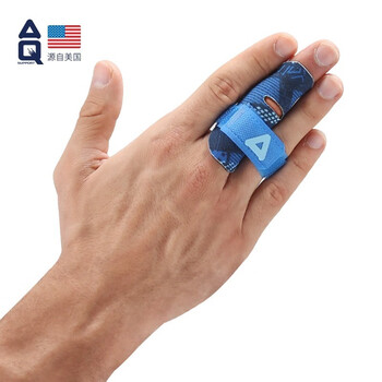 AQ手指固定保护指套运动篮排球护具篮色图腾加压款单只装B30924L/XL