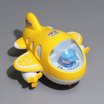 沁漫海儿童小飞机玩具惯性耐摔女孩宝宝卡通客机男孩带动作礼物模型