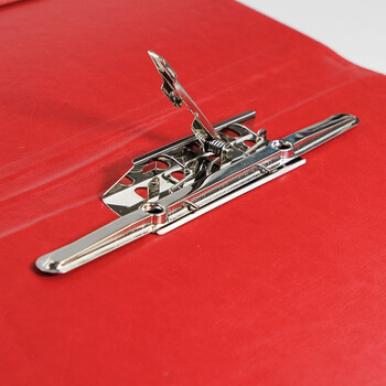 金得利A4多功能文件夹双强力夹皮质经理夹秘书夹资料夹房产销售夹签约本商务会议文件合同夹板红色AF1802