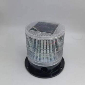 太阳能警示爆闪灯货车用磁铁吸顶夜间闪烁频闪灯大件可充电黄爆闪