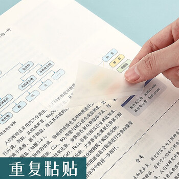 晨光（M&G）文具透明便利贴标签贴粘性强学生错题笔记便签贴纸ins风便签本可写字大号95*70mmYS-517开学