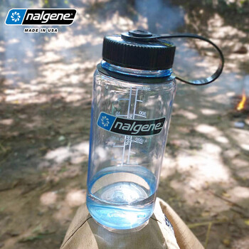 乐基因（nalgene）美国进口塑料水杯户外运动男女学生夏季耐高温便携刻度杯子400ml