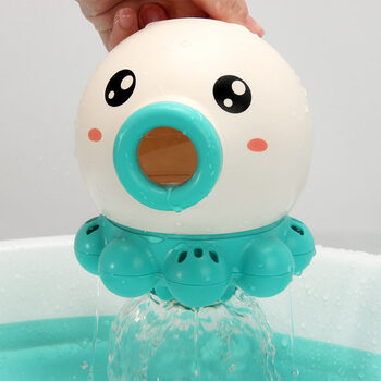 儿童洗澡玩具青蛙戏水宝宝男女孩会游泳小黄鸭子婴儿泡澡玩水玩具魔法