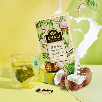 CHALI 可冷泡茶包 水果茶 椰香乌龙茶52.5g15包 椰果干 高山乌龙茶