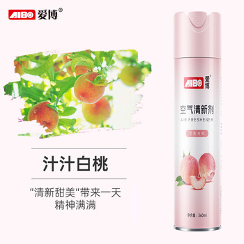 爱博(AIBO)空气清新剂喷雾 汁汁白桃360ml*3 家用除异味室内厕所 爱博(AIBO)空气清新剂喷雾 汁汁白桃360ml*3 家用除异味室内厕所