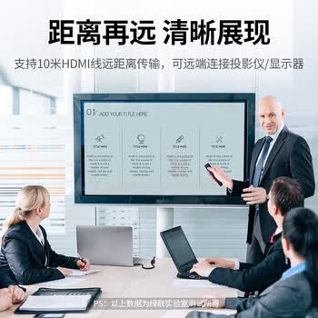绿联DP转HDMI转接头4K60Hz高清DisplayPort公对母视频转换器 适用电脑显卡台式机接显示器连接线70694