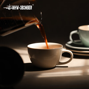 MHW-3BOMBER轰炸机[礼物]咖啡杯火星陶瓷杯拿铁拉花杯浓缩高级感新婚礼物