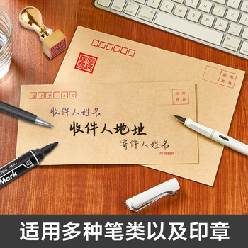 Kingdee金蝶20张5号白色双胶纸信封 邮局标准信封220*110mm