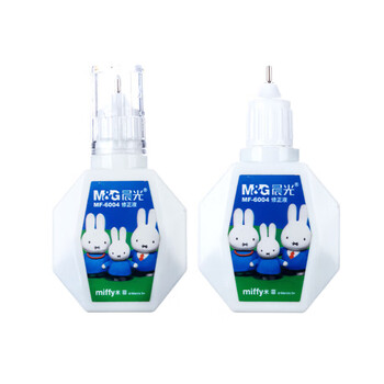 晨光（M&G）18ml便携修正液学生涂改液改正液米菲系列修正笔带刷MF6004 6瓶装
