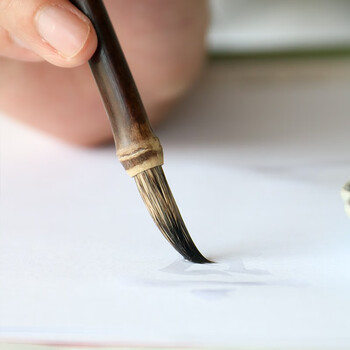 一海堂 文化毛笔 紫兔兼毫小楷笔书法国画大中小楷套装初学者行草楷隶篆书笔 紫兔毛笔-小楷1支