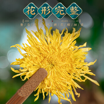 福茗源茶叶花草茶 菊花茶金丝皇菊精选30大朵一朵一杯泡水喝花茶礼盒20g